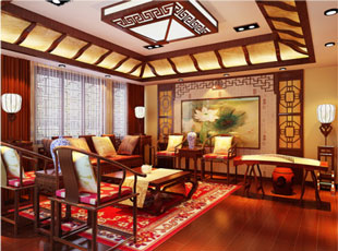 靜閑齋茶樓中式裝修設(shè)計效果案例 二
