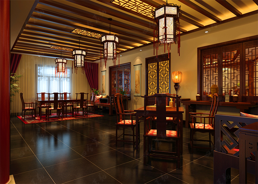 靈芝堂養(yǎng)生茶館 美得超凡脫俗----[四合茗苑](圖文)